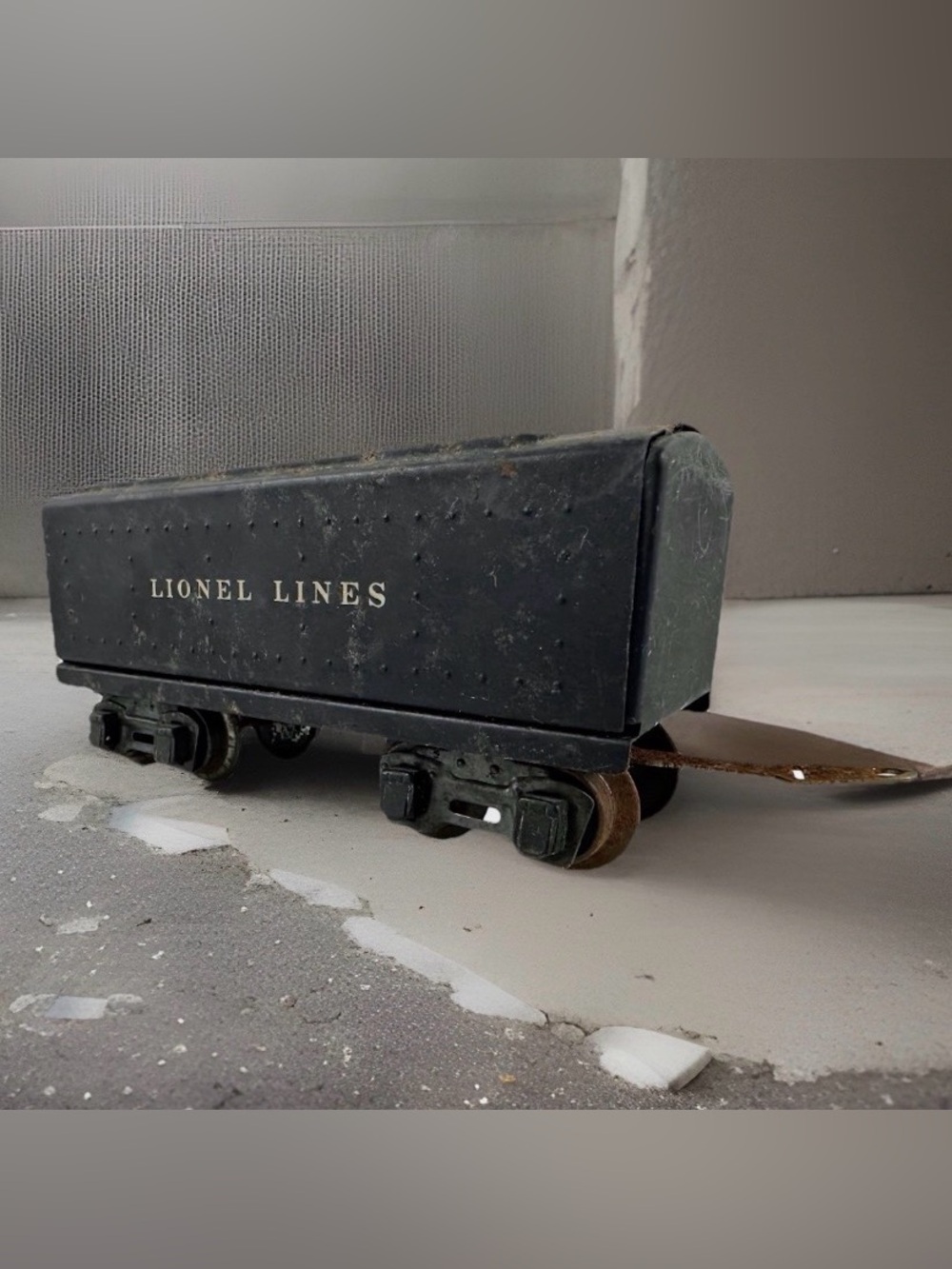 Vintage Lionel Lines 1689T O Gauge Tinplate Tender Black Prewar Train Car